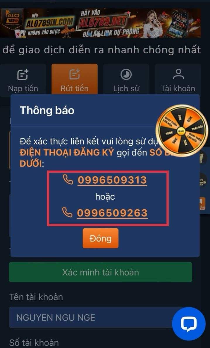 Xác thực thông tin bằng cách gọi qua SDT Xác thực thông tin bằng cách gọi qua SDT
